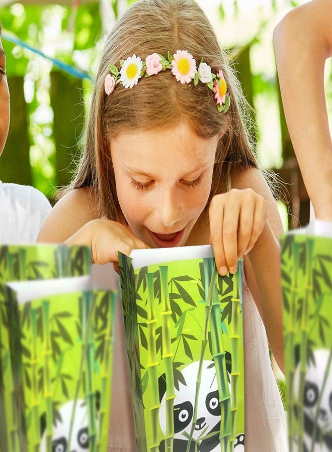 ArtCreativity Panda Paper Party Favor Bags, Pack of 12, Fun Theme Goodie Gift Bags, Durable Treat Bags, Zoo-Themed Party Supplies and Favors for Birthday, Baby Shower, Holiday Goodies - Image 5