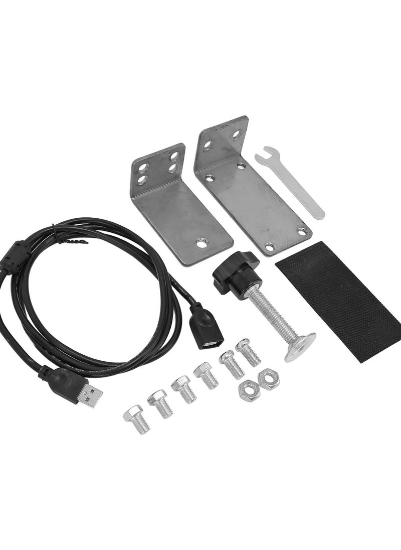 USB Handbrake Bracket, Tensile 64 Bit for PC Wins High Rigidity PC Game Handbrake Mount for Sim Games