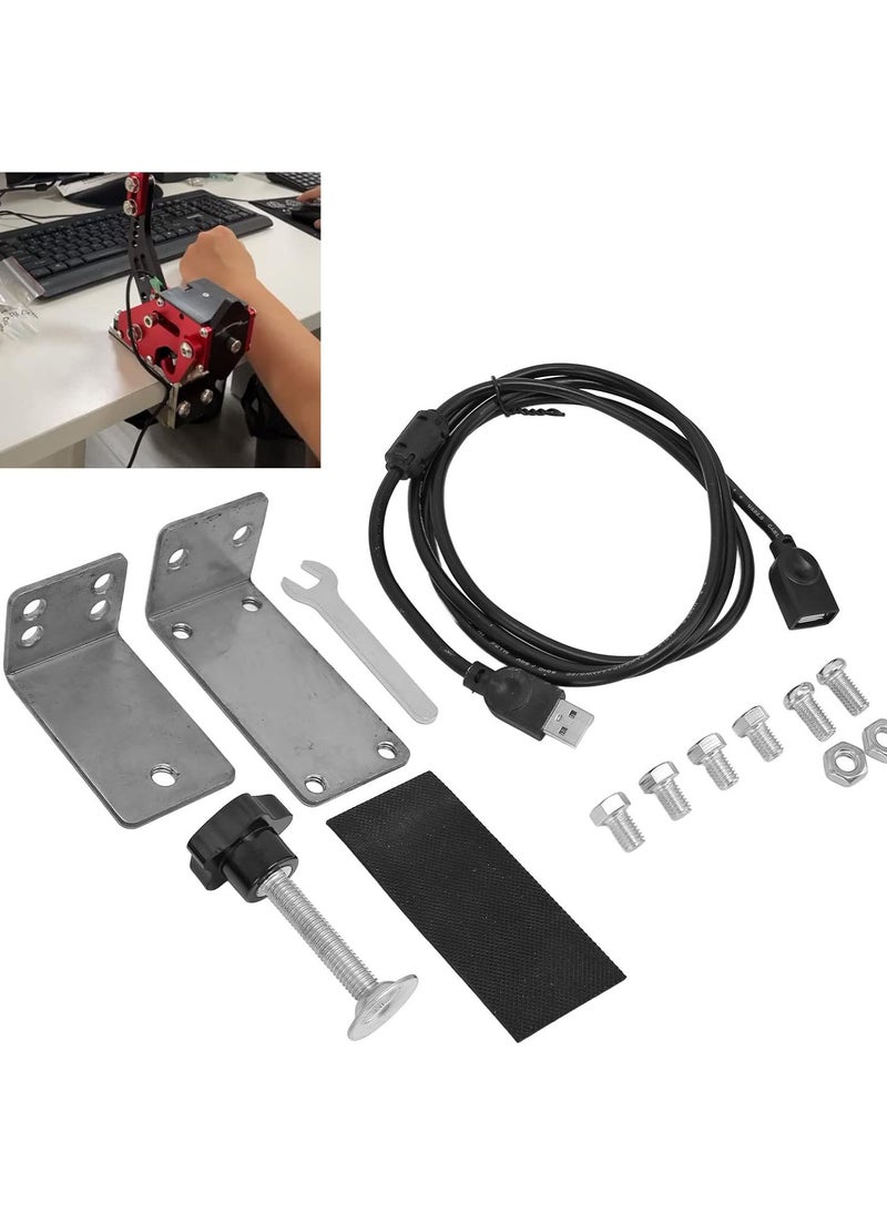 GGOOT USB Handbrake Bracket, Tensile 64 Bit for PC Wins High Rigidity PC Game Handbrake Mount for Sim Games  - Image 3