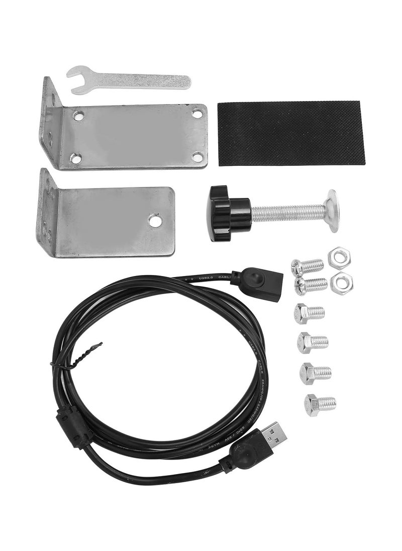 GGOOT USB Handbrake Bracket, Tensile 64 Bit for PC Wins High Rigidity PC Game Handbrake Mount for Sim Games  - Image 1