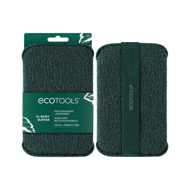 EcoTools XL Body Buffer, Exfoliating Body Scrubber, Large Sponge for Whole Body Cleansing, Quickly Remove Dry Skin, Eco-Friendly Bath Accessory for Men & Women, Cruelty-Free, 1 Count - Image 1