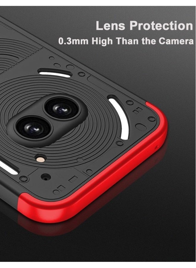 Case Compatible with Nothing Phone 2a Case, Hard PC All-inclusive Construction Embedded Buckle Case Anti-Fingerprint Shockproof Cover for Nothing Phone 2a - Image 2