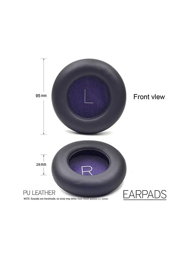 XICEN For Backbeat Pro Earpads Cushions Ear Pads Replacement For Plantronics Backbeat Pro Wireless Noise Canceling Headset Premium Protein Leather Softer Memory Foam Noise Canceling Black - Image 3