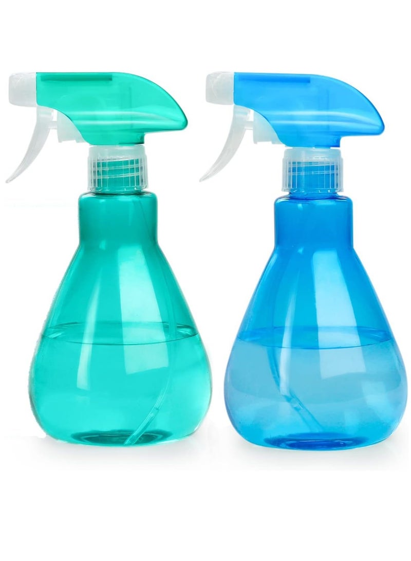 SYOSI زجاجات رذاذ 2 قطعة للتنظيف زجاجة رذاذ فارغة للحدائق، تصفيف الشعر 500 مل (أزرق وأخضر) - Image 1