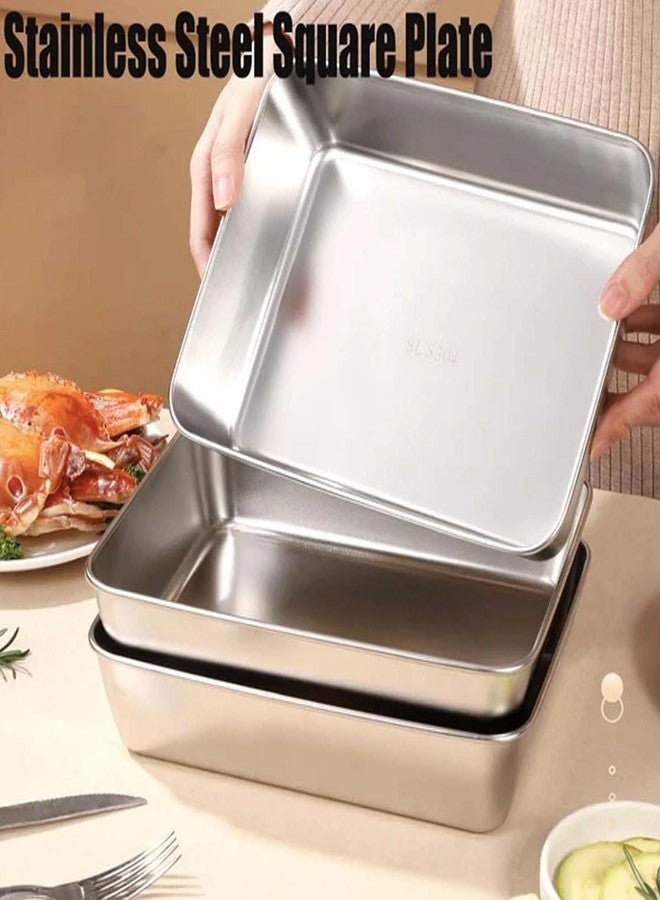 Kyraton Stainless Steel Food Storage Containers with Lids, Set of 4, Stackable - Image 2
