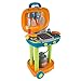 Hey Play BBQ Toy Kitchen Set for Kids  Pretend Play Grill with FlameLike Lights Sizzling Sounds Wheels Fake Food and Cooking Toys by Hey Play Multicolor - Image 4