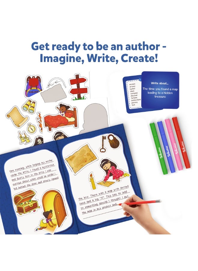 Storybook Art Kit - All My Adventures Art Kit for Kids, Write & Create Adventure Stories, Creative Activity for Boys & Girls, DIY Kit, 300+ Stickers, Gifts for Ages 5, 6, 7, 8, 9, 10