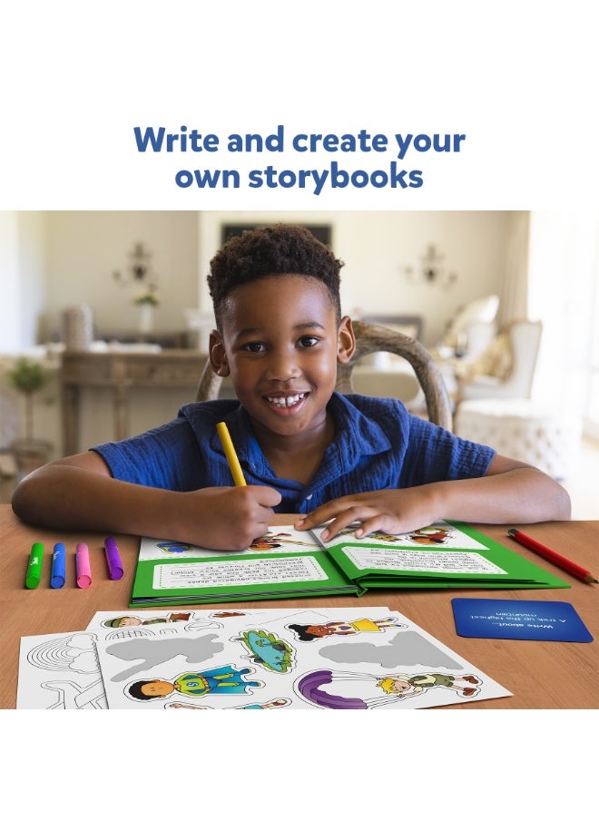 Storybook Art Kit - All My Adventures Art Kit for Kids, Write & Create Adventure Stories, Creative Activity for Boys & Girls, DIY Kit, 300+ Stickers, Gifts for Ages 5, 6, 7, 8, 9, 10