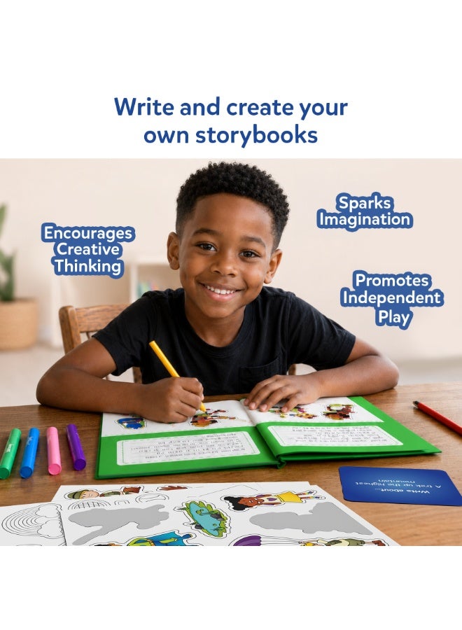 Skillmatics Storybook Art Kit - All My Adventures Art Kit for Kids, Write & Create Adventure Stories, Creative Activity for Boys & Girls, DIY Kit, 300+ Stickers, Gifts for Ages 5, 6, 7, 8, 9, 10 - Image 3