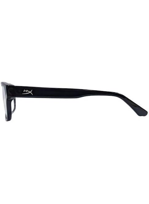 HYPERX HyperX Spectre 1st Edition  Gaming Eyewear Blue Light Blocking Glasses UV Protection Durable Acetate Frame Crystal Clear Lenses Microfiber Pouch Hardshell Case Square Eyewear Frame  Black  - Image 3