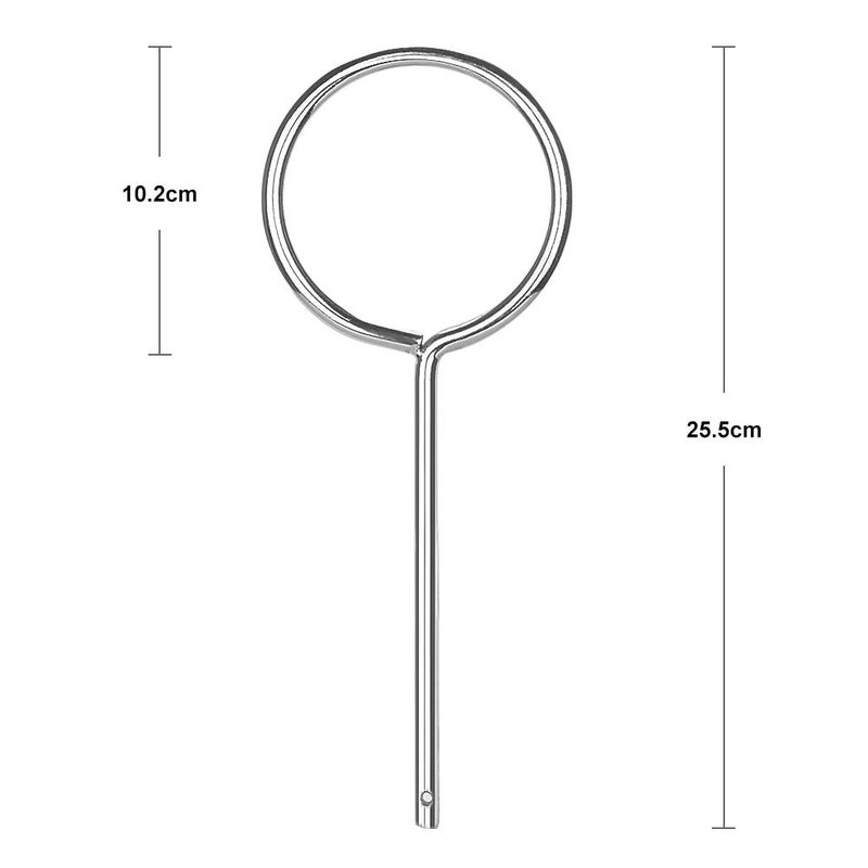 stonylab Support Retort Ring, Chrome-Plated Lab Support Ring Closed Extension Ring in O.D. 100 mm I.D. 85 mm for Laboratory Experiment, Sturdy Corrosion Resistant - Image 3