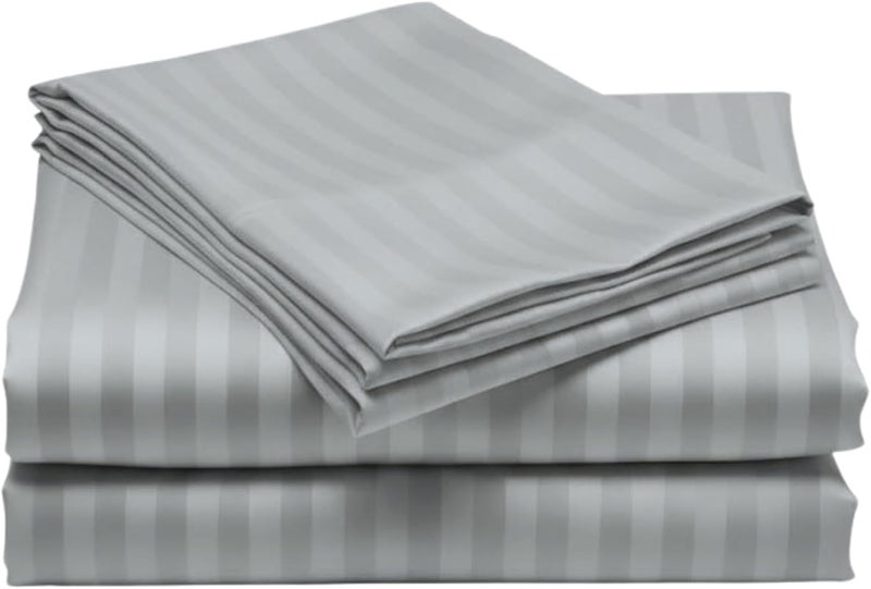 Bedding Zone King Bed Sheet Set - 3 Pieces grey - Image 1