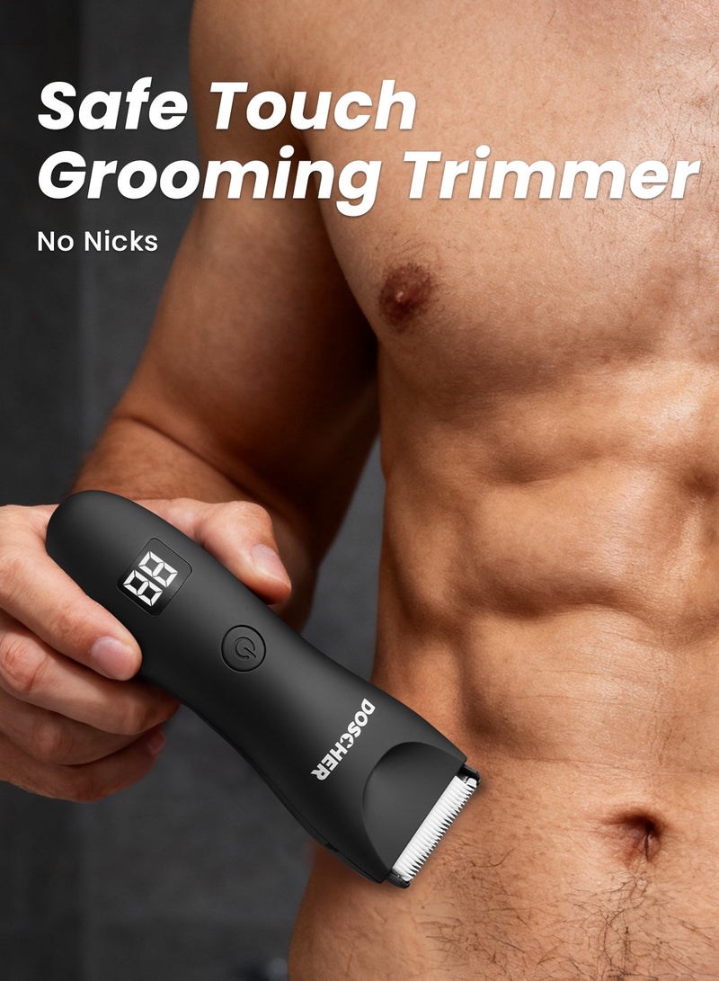DOSCHER Efficient and Safe Electric Body Trimmer  Rechargeable Waterproof Wet/Dry Shaver  Effortlessly Achieving Smooth Skin - Image 3