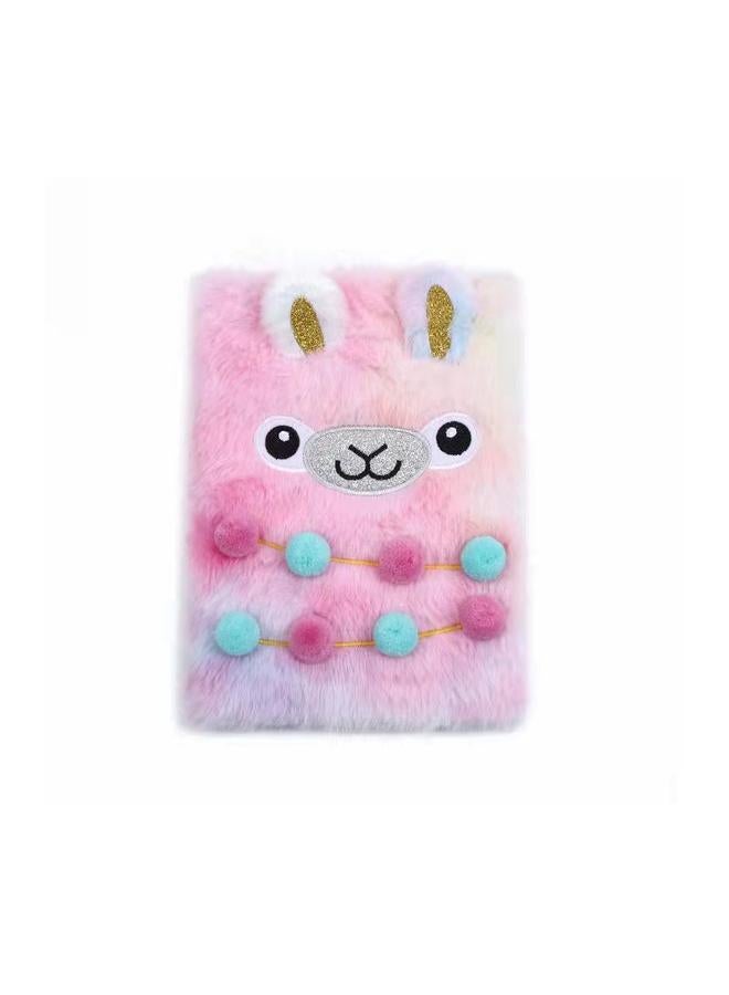 Bluejw Cross-border Hot-selling Plush Notebook A5 Three-dimensional Embroidery Hand Ledger Cute Girl Heart Cartoon Notebook Diary - Image 5