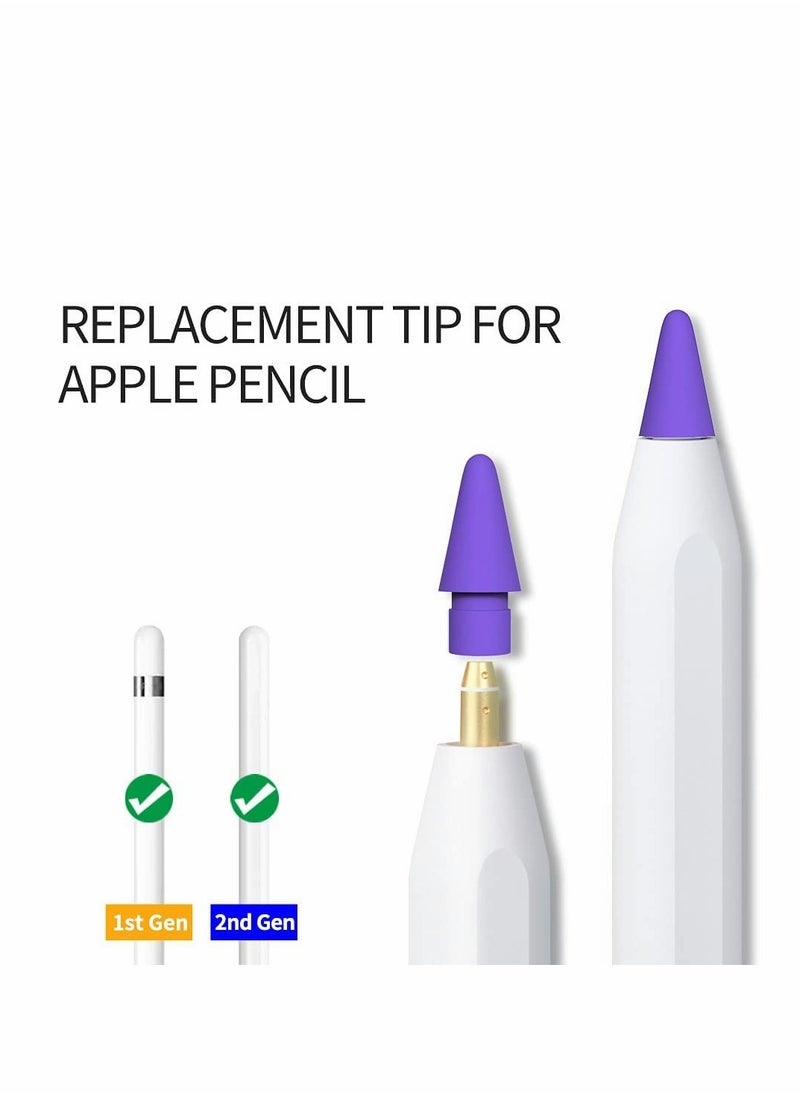 SYOSI - Replacement Tips for Apple Pencil, 5 Pcs Color Pen Tip Compatible with Apple Pencil Tips 1st & 2nd Generation Nib - Image 1