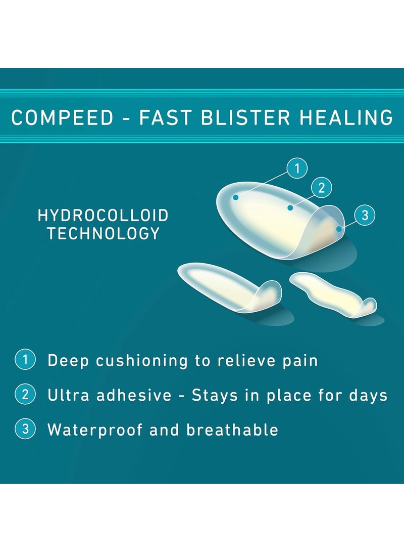 Compeed Blister Plasters, Instant Pain Relief, Mixed Size 5Strips - Image 4
