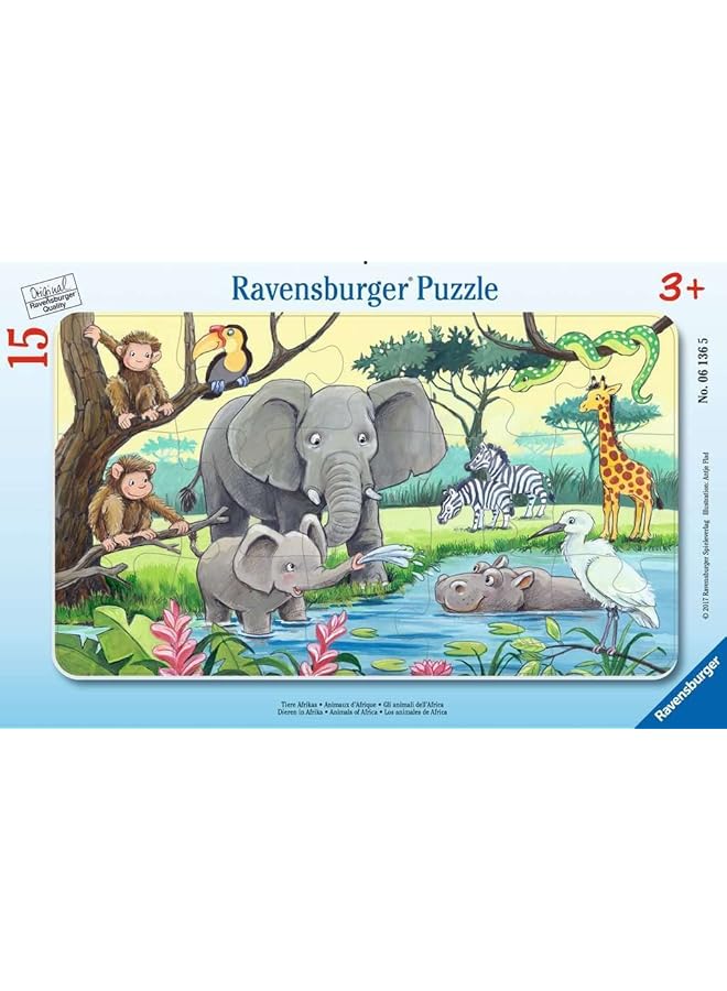 06136 بازل اطفال حيوانات افريقيا رمادي 61365