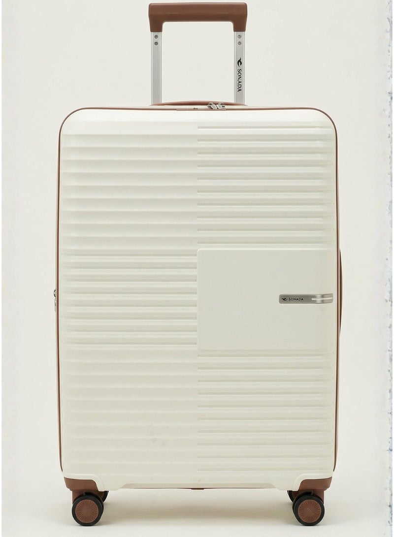 سونادا طقم حقائب سفر 3 قطع - بولي بروبيلين غير قابل للكسر، قفل TSA، عجلات مزدوجة صامتة 360 درجة وقابلة للتوسيع - Image 4