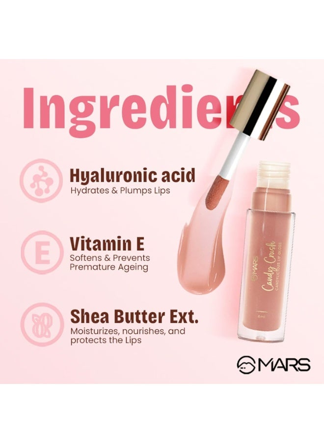 MARS Candylicious Sheer Lip Gloss for Women | Hydrating & High Shine | Lightweight | Non-Sticky | Enriched with Vitamin-E, Hyaluronic Acid & Avocado... - Image 5