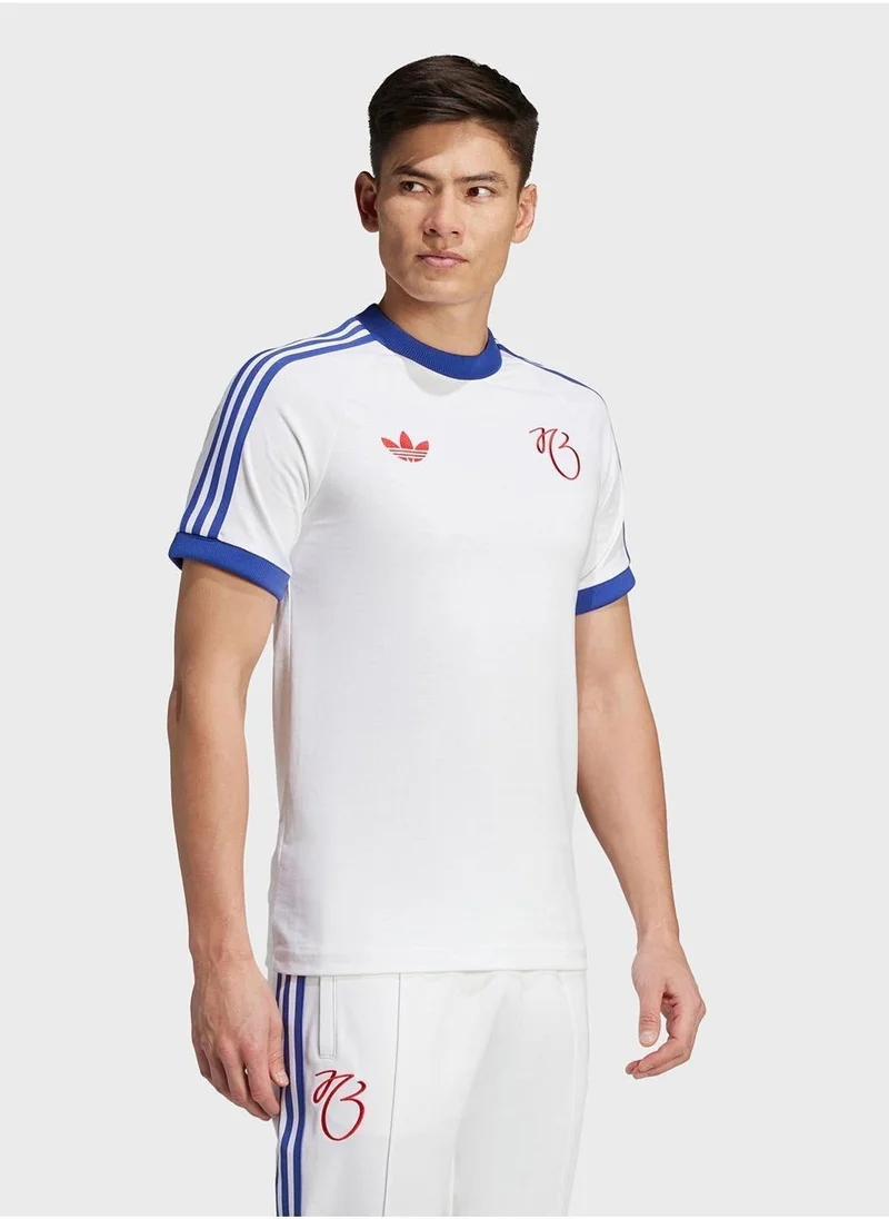 Adidas  Jb 3S Tee White Football T-Shirts For Men Xs for Men | Best Price UAE