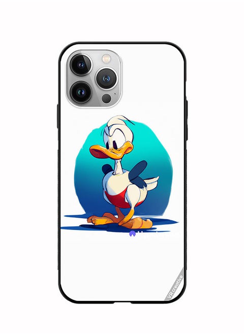 Protective Case Cover For Apple iPhone 12 Pro Max Donald Duck Design Multicolour