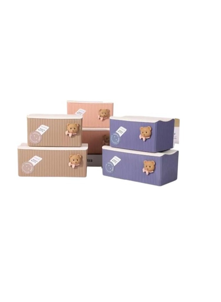Stylish and practical tissue box for organizing spaces, providing you with a convenient and excellent way to keep tissues at your fingertips L (Beige) - Image 1