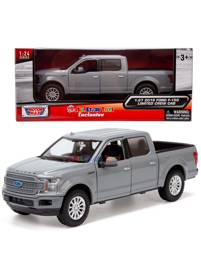 MOTORMAX Motormax All Star Toys Exclusive 2019 Ford F-150 Limited Crew Cab Pickup Truck Abyss Gray 1/24 Diecast Model Car 79364 Grey  - Image 1