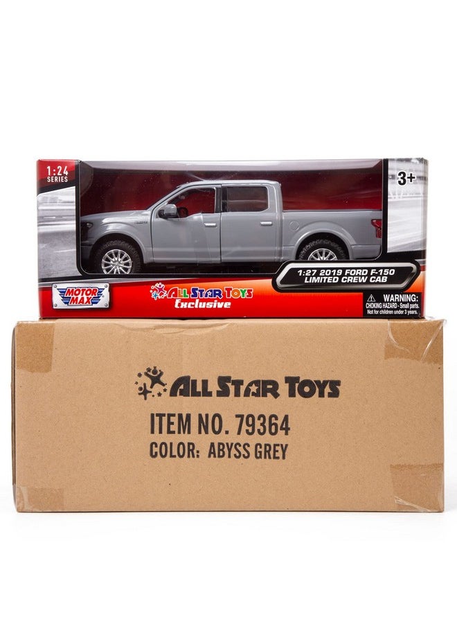 MOTORMAX Motormax All Star Toys Exclusive 2019 Ford F-150 Limited Crew Cab Pickup Truck Abyss Gray 1/24 Diecast Model Car 79364 Grey  - Image 2
