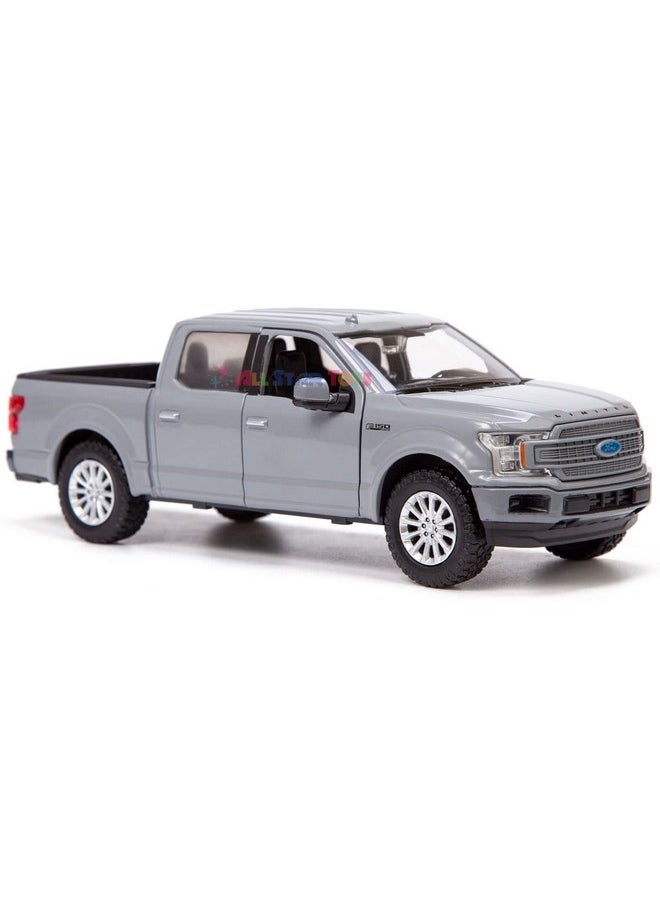 MOTORMAX Motormax All Star Toys Exclusive 2019 Ford F-150 Limited Crew Cab Pickup Truck Abyss Gray 1/24 Diecast Model Car 79364 Grey  - Image 5
