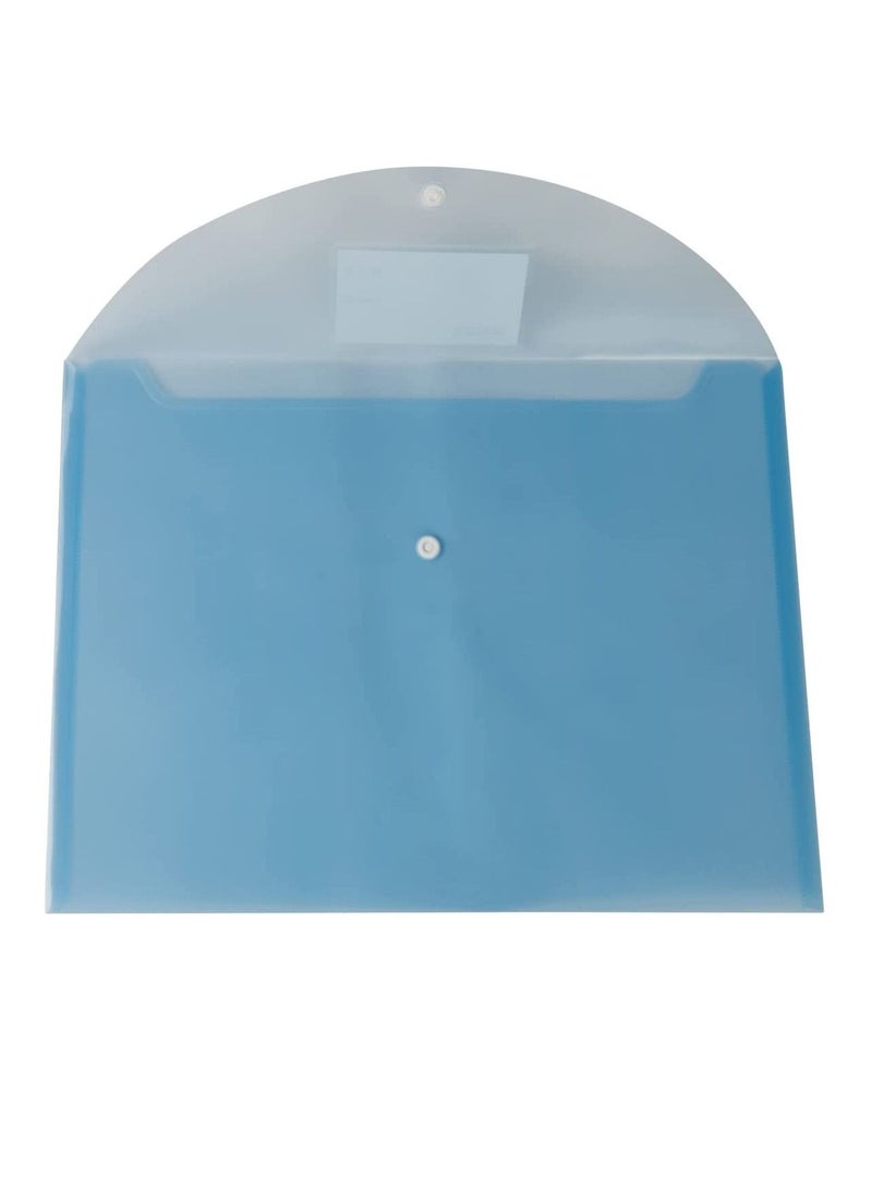Maxi 12-Piece Clear Document Bag Light Blue Colour  - Image 2