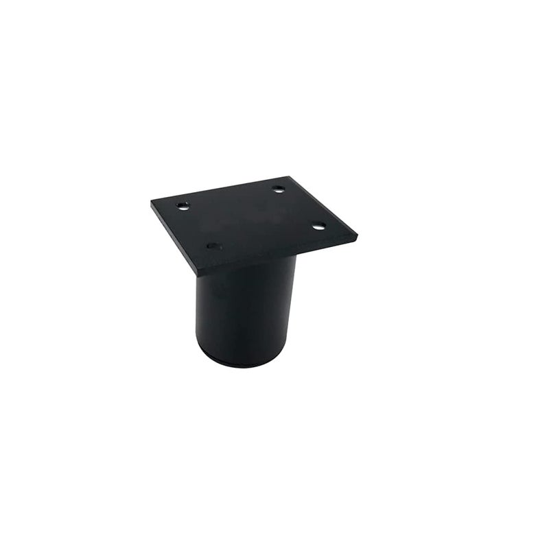 EdenSoul Furniture Legs Metal Black Coffee Table Leg Support Legs Bedside Cabinet Legs TV Cabinet Sofa Legs 4 Piece Black 2 INCH - Image 3