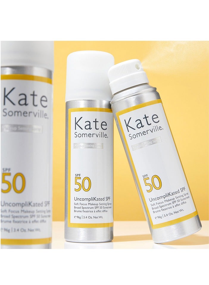 KATE SOMERVILLE Uncompli Kated SPF 50 Soft Focus Makeup Setting Spray 3.4fl oz - Image 4