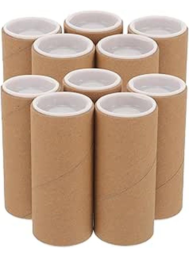 10Pcs Durable Round Paper Coin Tubes For Wrapping Storage And Art Collection - Image 1