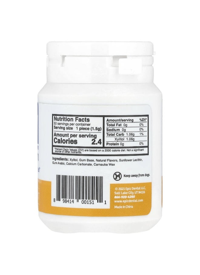 Epic Dental Epic Dental, Xylitol Gum, Sugar-Free, Fresh Fruit, 50 Pieces  - Image 2