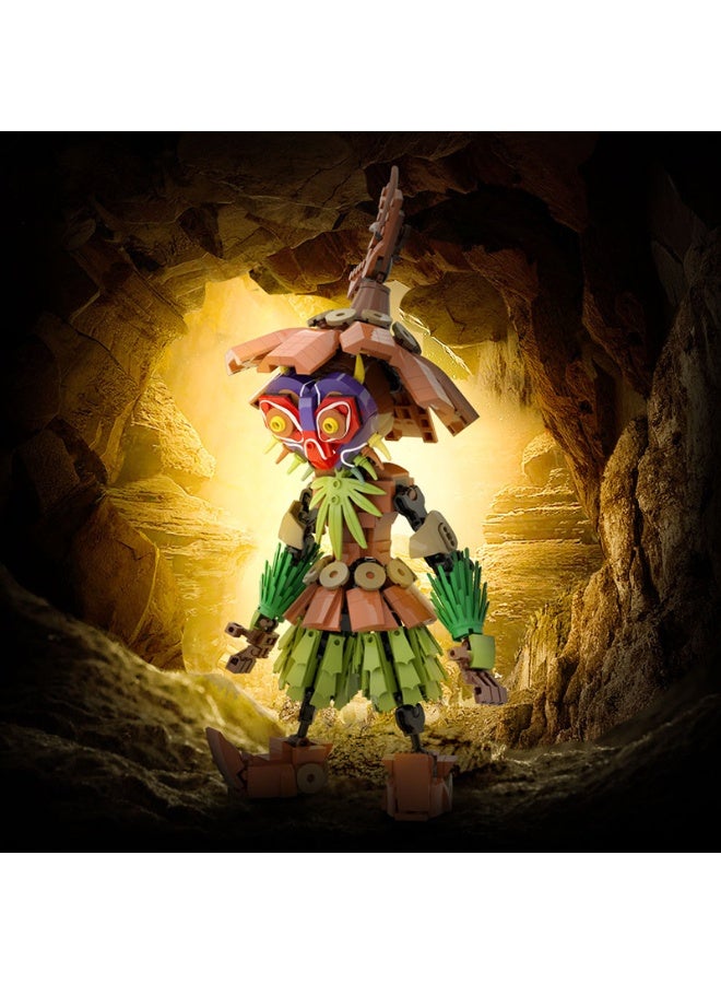general Zelda Series Skull Kid Building Kit - Classic Game Character Bricks with Exquisite Details Collectible Decor for Fans - Image 1