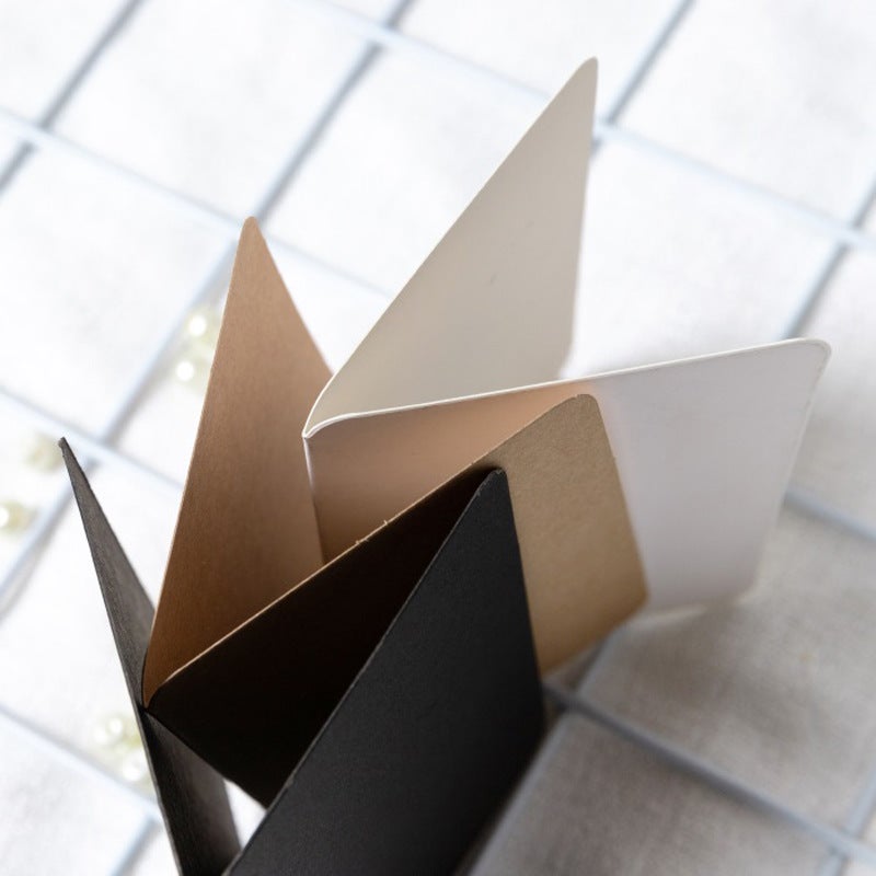 Christmas Retro Pure Color Blank Card Kraft Paper Greeting Card Stationery Simple Literary Small Fresh Ins Holiday Birthday - Image 3