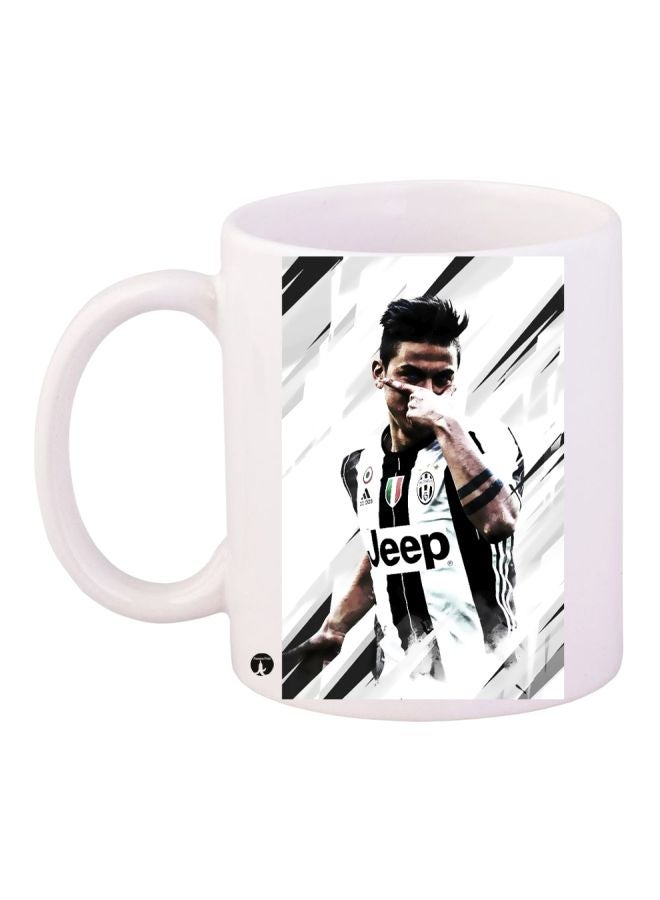 RYN Paulo Dybala Printed Coffee Mug White/Grey/Black 11ounce