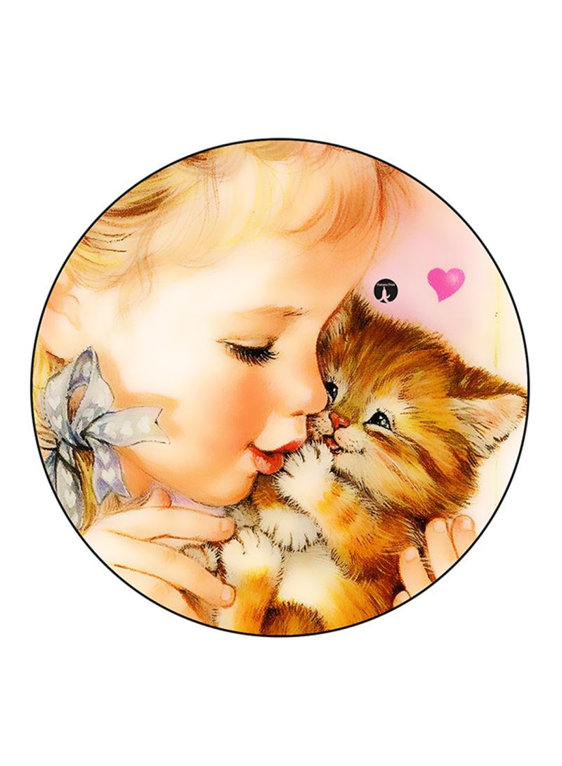 RKN Vintage Art Printed Fridge Magnet Multicolour - Image 1