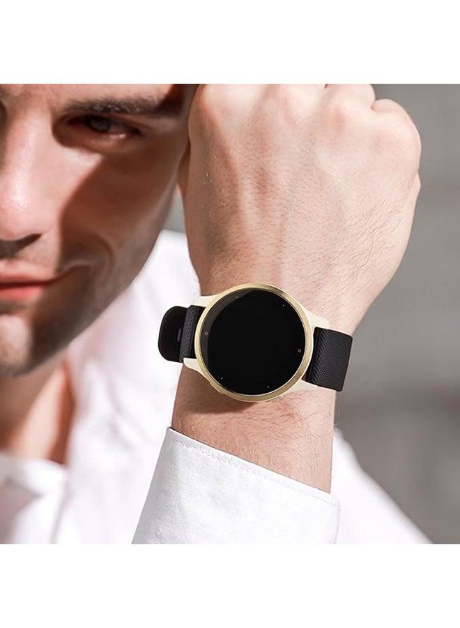 O Ozone (Pack of 3) Silicone Bands ForSamsung Galaxy Watch Ultra LTE 47mm / Galaxy Watch 3 45mm 22mm Sports Replacement Strap with Metal Buckle - Pink/ grey/beige - Image 3