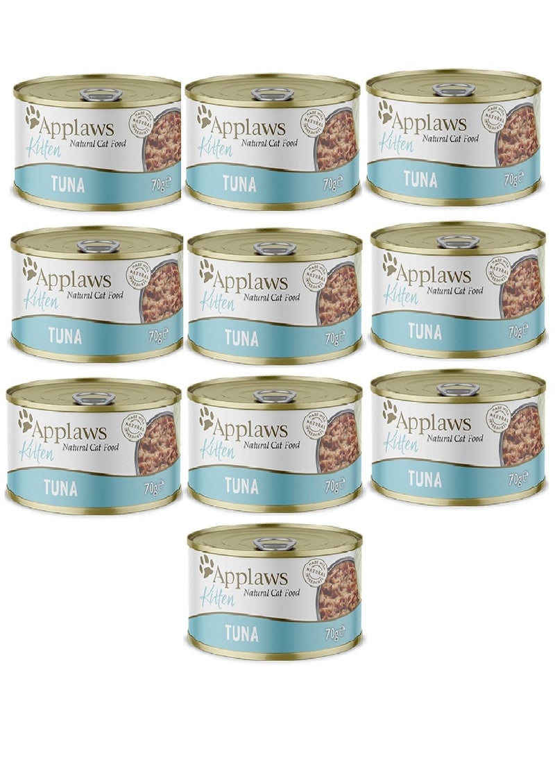 Applaws 10 قطع من التونة للقطط الصغيرة 70 جرام - Image 1
