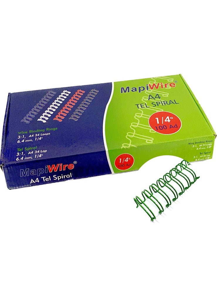 MAPi wire 1/4 Box Wire Green 100 Pcs. 