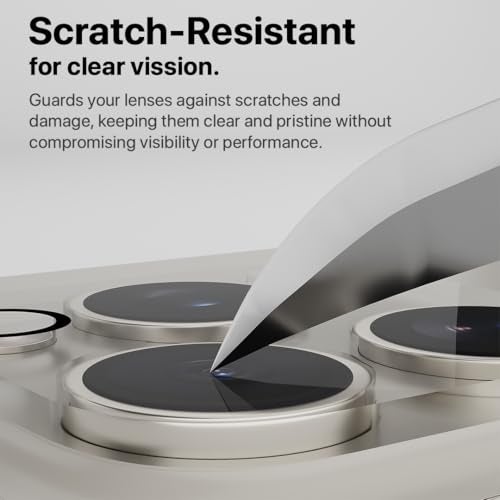 CASEGEAR Clear Camera Lens Protector Compatible With iPhone 16 Pro /16 Pro Max | HD Clarity | Scratch Resistant | Complete Coverage | Easy Installation - Image 5
