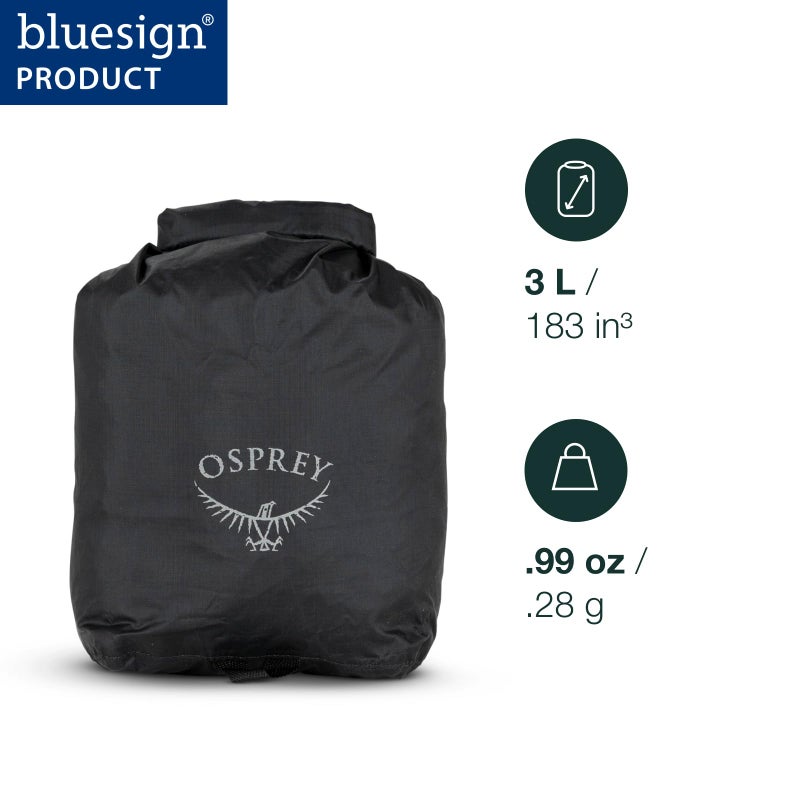 Osprey Ultralight 3L Waterproof Dry Sack, Black - Image 2