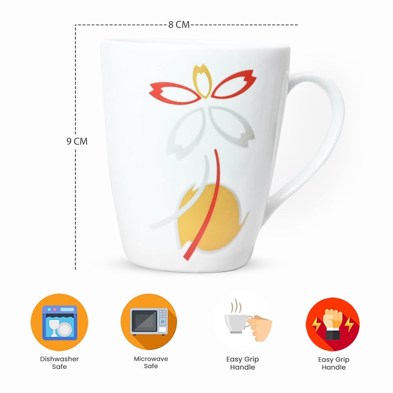 UPC Milk Mug Big Size Cup 320 ml Capacity Made of Fine Bone China Light Translucent TablewareKitchenwareHomeware Set of 2 Mugs - Image 5