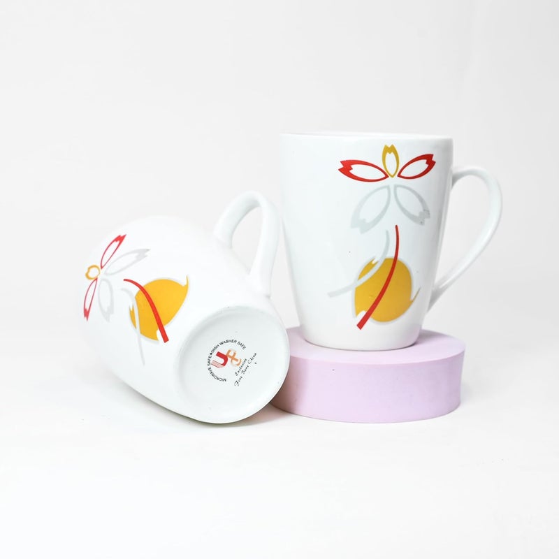 UPC Milk Mug Big Size Cup 320 ml Capacity Made of Fine Bone China Light Translucent TablewareKitchenwareHomeware Set of 2 Mugs - Image 3
