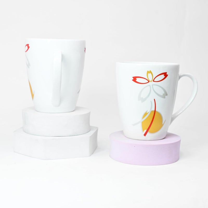 UPC Milk Mug Big Size Cup 320 ml Capacity Made of Fine Bone China Light Translucent TablewareKitchenwareHomeware Set of 2 Mugs - Image 2