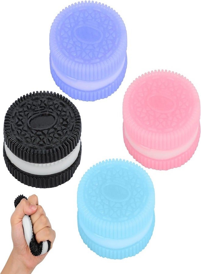 Squishy, 2025 Anti-Stress Toy Biscuit Taba Squishy, Squeeze Toy, 6.2 cm Squeeze Toy Pack of 4 - Image 1