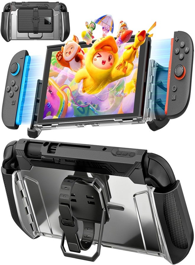 daydayup Carrying Protective Case Compatible with Nintendo Switch 2, Dockable Switch 2 Cover with Detachable Metal Bracket and Strap for Power Bank, Comprehensive Protection - Image 1