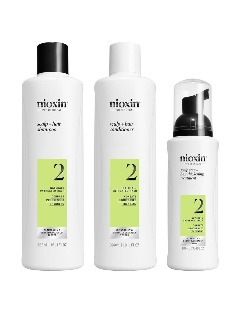 Nioxin Nioxin System Kits, Cleanse, Condition, Hydrate Sensitive or Dry Scalp, Reduces Hair Breakage  - Image 1