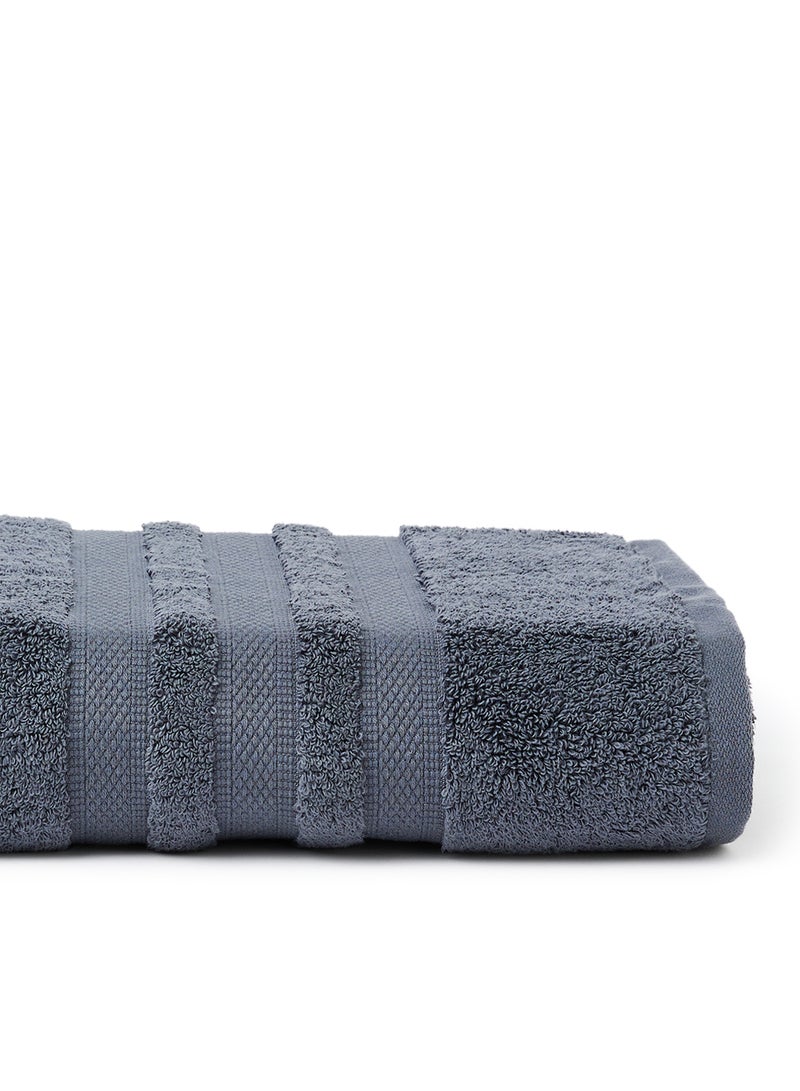 White Rose Zero Twist Quick Dry Bath Towel Grey 70x140cm - Image 3